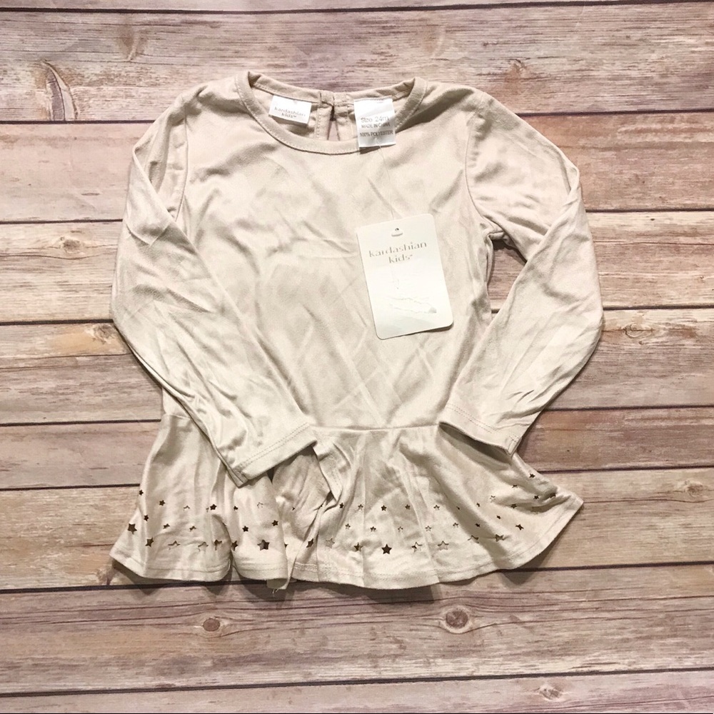 Kardashian Kids Baby Girl Peplum Top - Picture 2 of 2